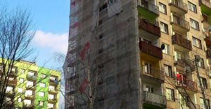 Remont elewacji bloku na os.Pnoc