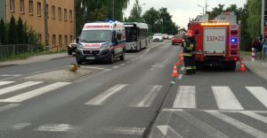 Nieopodal centrum handlowego BMW zderzyo si z rowerzyst