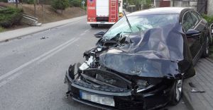 Wypadek pijanego recydywisty - foto