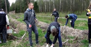 Akcja sadzenia lasu przez GP 1