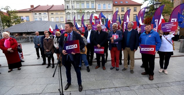 Adrian Zandberg i Włodzimierz Czarzasty w Bielsku-Białej - 18.09.2019