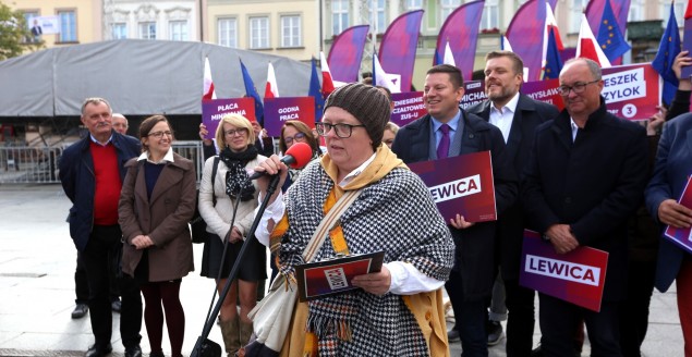 Adrian Zandberg i Włodzimierz Czarzasty w Bielsku-Białej - 18.09.2019